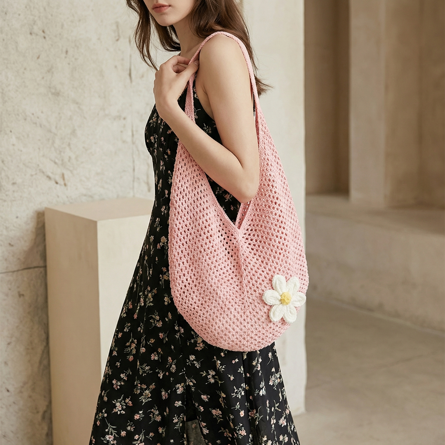 Bloom Crochet Tote