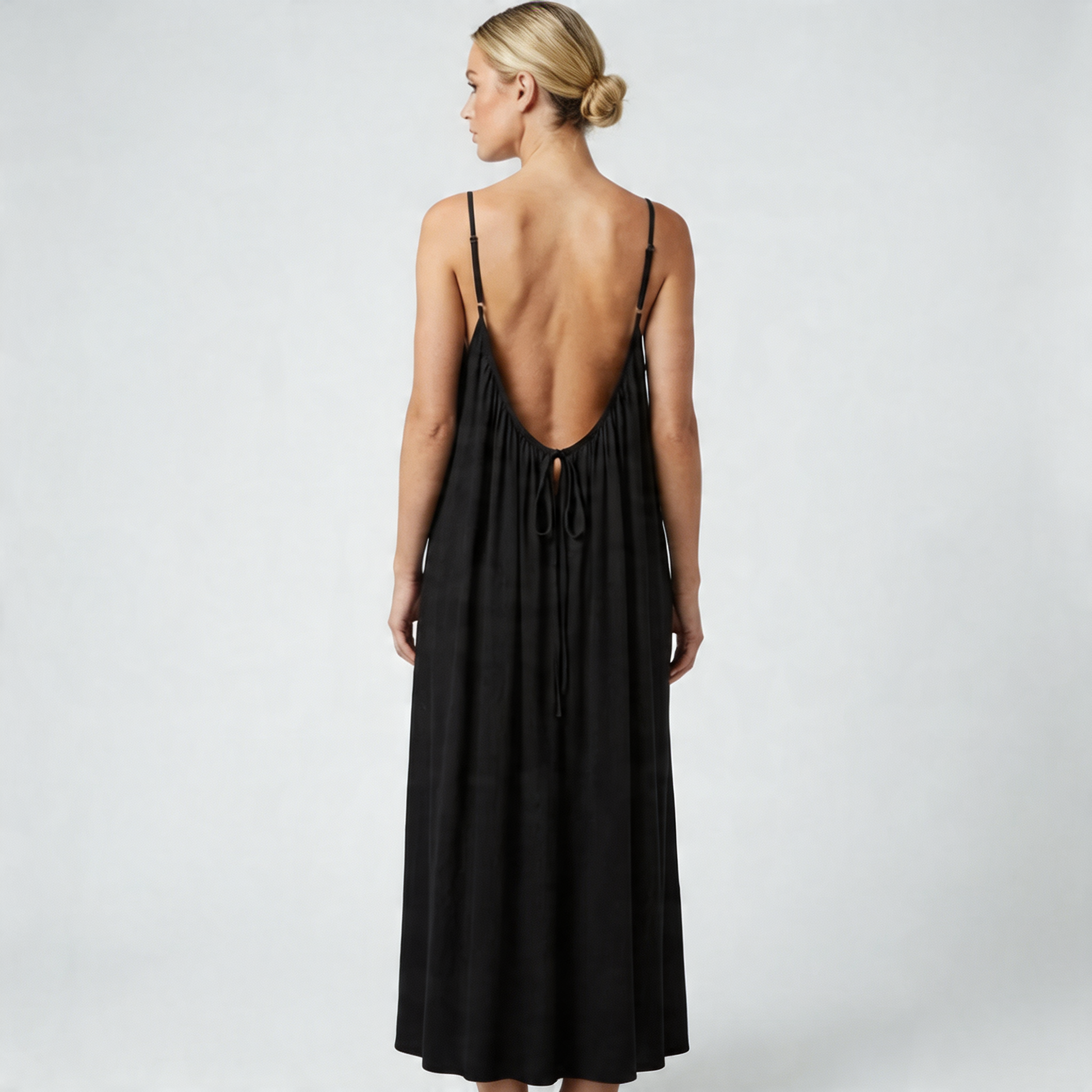 Low Backless Flow Dress NYRA Low Backless Flow Dress NYRA