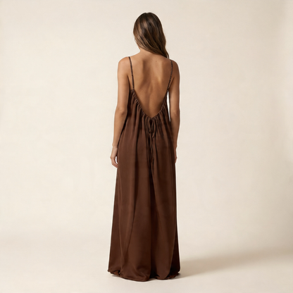Low Backless Flow Dress