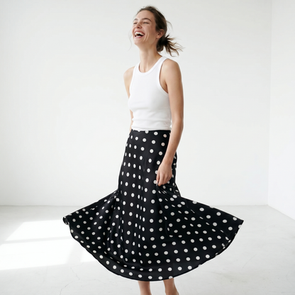 Flowy Satin Skirt